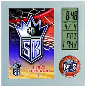 NBA Sacramento Kings Digital Desk Clock