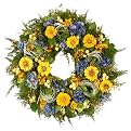 Zinnia Del Sol Wreath