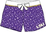 Louisiana State LSU Tigers NCAA Ladies Boxer Style Pajama Night Shorts Medium