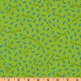 Cheap Deals on 44'' Wide Morning Rush Tossed Coffee Beans Green Fabric By The Yard