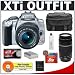 Canon Digital Rebel XTi 10.1MP Digital SLR Camera (Silver) + Canon EF-S 18-55mm Lens [Outfit] + Canon EF 75-300mm III Lens + 8GB Card + NB-2LH Battery + Accessory Kit