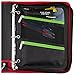 Five Star Zipper Pouch, Pencil Pouch, Pen Holder, Fits 3 Ring Binders, Red / Gray (50642BE7)