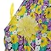 YJ.GWL Girls Casual Dress Vest Halter Dress Flower Printed Dress with Flower Pin