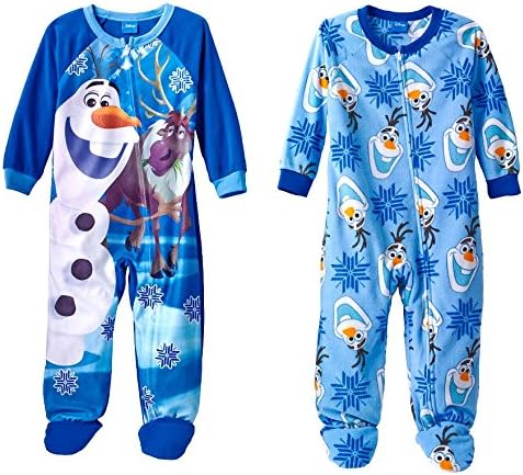 Disney Frozen Olaf Fleece Footed Pajama Set - Toddler