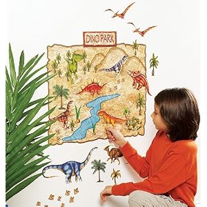 Wallies Wall Play! Dinosaur Park Wall Sticker Mural