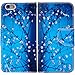 For iPhone 6 Plus /6S Plus (5.5''), Urvoix(TM) Wintersweet Blue Wallet Leather Case Cover [Picture w/ Card Holder] [Magnetic Stand] for 5.5-inch iPhone 6PLUS / 6SPLUS (NOT fit iPhone6)
