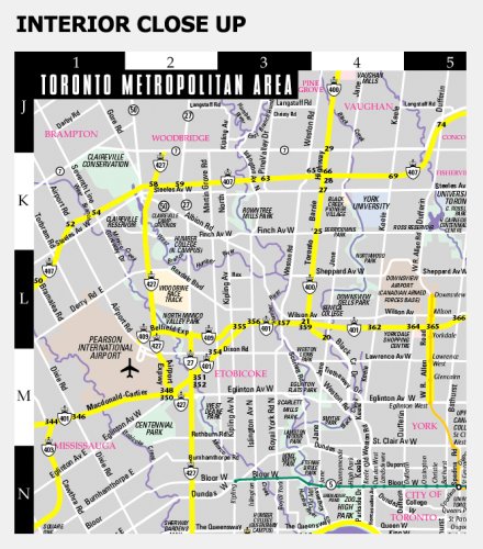 Streetwise Toronto Map - Laminated Center City Street Map of Toronto, Canada - Folding pocket size travel map with integrated subway & trolley bus lines & stations (Streetwise (Streetwise Maps)) under Canada in The Books Store