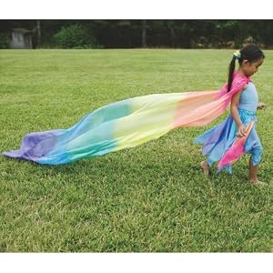 Rainbow Silk Scape by Sarah's Silks