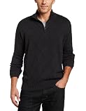 VanHeusenMensDiamondQuarterZipSweater