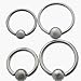 00G SURGICAL STAINLESS STEEL CAPTIVE BEAD RING - 1 PC - 3/4 inches