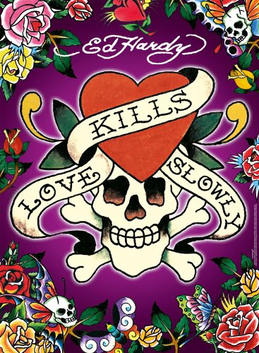 Ed Hardy: Loves Kills Slowly - 500 Piece Puzzle