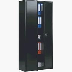 Bisley Light Fl�gelt�renschrank HxBxT 1951x914x400mm schwarz
