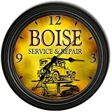 Boise 's Garage Black Cascading Wall Clock