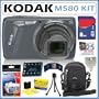 Kodak EasyShare M580 14MP Digital Camera with 8x Wide Angle Optical Zoom and 3-Inch LCD in Blue + 8GB Accessory Kit