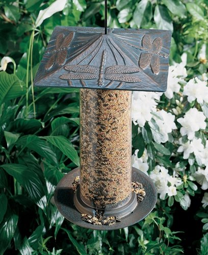 12 Dragonfly Tube Feeder French Bronze