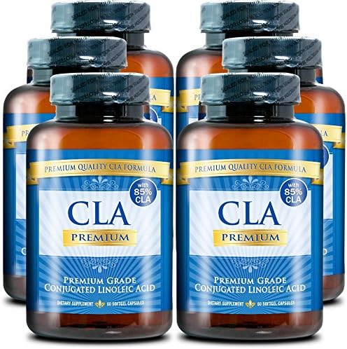 CLA PREMIUM: 100% PURE Conjugated Linoleic Acid - 2000mgs - 360 Capsules - 6 Months Supply - Natural Weight Loss Management - 90 Days 100% Money Back Guarantee - 85% CLA from Safflower Oil