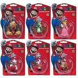 61Q%2BqxtjNBL. SL160  Super Mario Bros. Nintendo 2 Wave 3 Figure Set Of 6