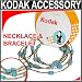 Kodak Fashion Jewelry Matching Neck & Wrist Camera Strap in Turquoise, for Many C, M & V Series Digital Cameras.