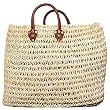 Moroccan Straw Summer Beach / Shopper / Tote Bag 22"x13"
