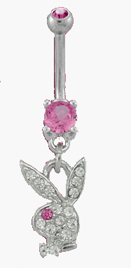Childrens Toyshop  Jewelry : October Birthstone Playboy Belly Button Ring