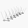 5 Feet Fly-Bye Wide Spikes 100% Stainless Steel! No Plastic Parts.