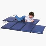 1" SUPREME FOLDING MAT, 3 SECT, 1 X 24 X 48, RD/BL
