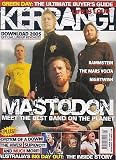 KERRANG MAGAZINE BACK ISSUE 1043 MASTODON - THE HIVES - RAMMSTEIN - NIGHTWISH