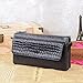 Gottowin Women's Leather Purse Wallet Clutch Handbag Cross-body Bag Organizer w/ Wrist Strap +Card Holder (9-Inch,fit iPhone 6 Plus, Black)