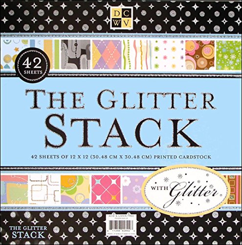 Diecuts with a View All-Occasion 12-by-12-Inch Glitter Scrapbook Paper
