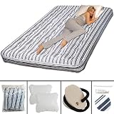 Air Cloud Full Size Inflatable Mattress w/ Foot Pump and Bag