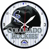 MLB Colorado Rockies Round Clock