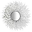 Wire Capiz Sunburst Wall Mirror