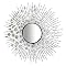 Wire Capiz Sunburst Wall Mirror