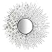 Wire Capiz Sunburst Wall Mirror