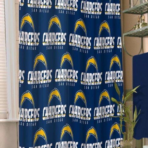 >>>Sale San Diego Chargers NFL Checkered Bathroom Shower Curtain Cheap