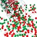 Blulu 1000 Pieces Christmas Plastic Pony Beads Assorted Opaque Pony Christmas Round Beads with Storage Box for Home Decor Craft