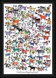 100 Dogs and a Cat by Kevin Whitlark - Framed Artwork