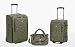 Travelers Club EVA-94203-EX - Botanical Garden 3 Piece Feather-Lite EVA Expandable Luggage Set - Sage