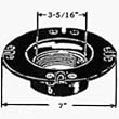 United States Hdwe. P-111C Closet Flange