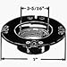 United States Hdwe. P-111C Closet Flange
