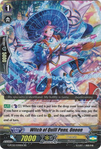 Cardfight!! Vanguard TCG - Witch of Quill Pen, Oneon (G-FC02/030EN) - Fighter's Collection 2015 Winter