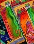 Smythe Sewn Fantastic Felines Santa Fe Felines Lined (Smythe Sewn Laurel Burch)