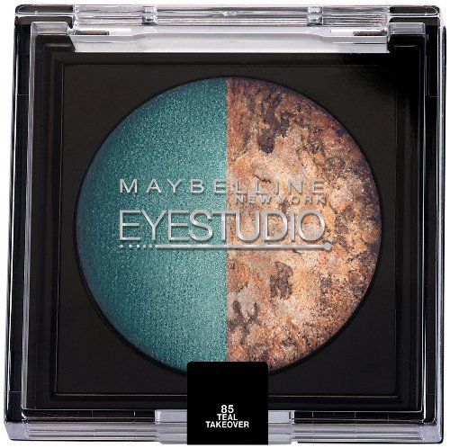 Maybelline New York Eye Studio Color Pearls Marbleized Eyeshadow, Duo Teal Takeover, 0.09 Ounce (Pack of 2)