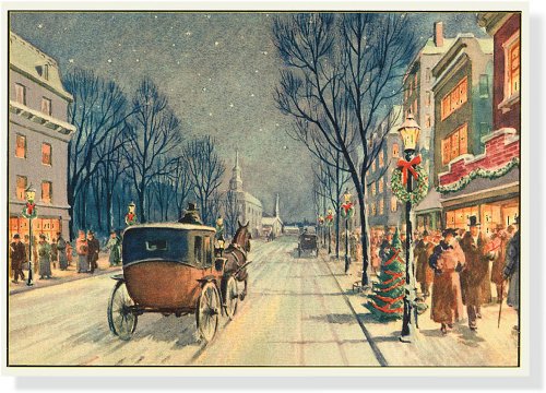 Vintage Carriage Ride Deluxe Boxed Holiday Cards (Christmas Cards, Holiday Cards, Greeting Cards)