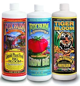 Fox Farm FX14050 Big Bloom, Grow Big & Tiger Bloom Liquid Fertilizer Nutrient Trio Hydro-Formula, 3/32-Ounce Bottles