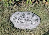 Dogs Leave Paw Prints on our Hearts Tiding Stone