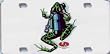 Scuba Frog Metal License Plate