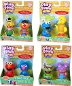 Sesame Street Play Town Learning Curve Real Wood 2pk Set Of 4