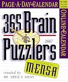 Mensa 365 Brain Puzzlers Page-A-Day Calendar 2007 (Page a Day Calendar)