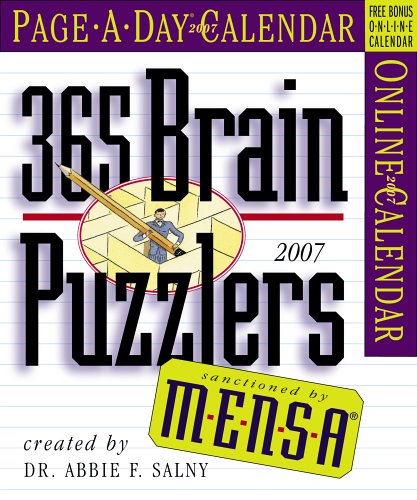 mensa 365 brain puzzlers page a day calendar 2007